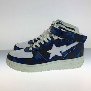 A Bathing Ape Bape Mid Sta Camo Navy Blue